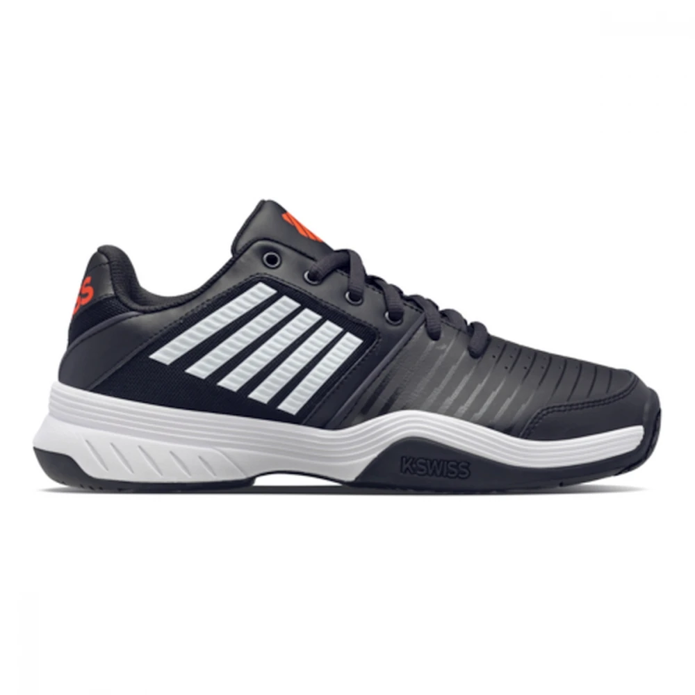 K-Swiss Men’s Court Express Tennis Shoes (Jet Black/White/Spicy Orange) 1 K-Swiss Men’s Court Express Tennis Shoes (Jet Black/White/Spicy Orange)
