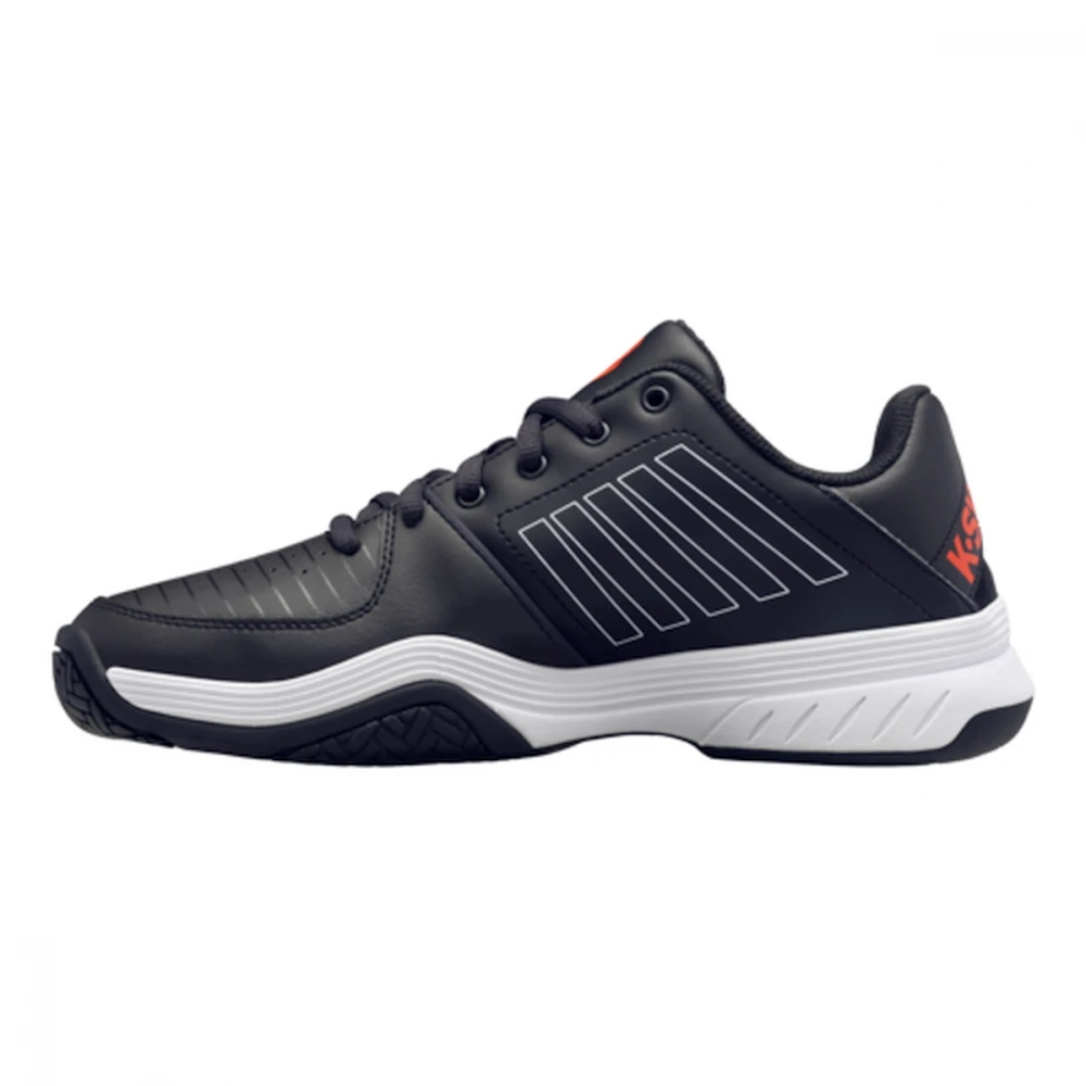 K-Swiss Men’s Court Express Tennis Shoes (Jet Black/White/Spicy Orange) 2 K-Swiss Men’s Court Express Tennis Shoes (Jet Black/White/Spicy Orange) - Image 2