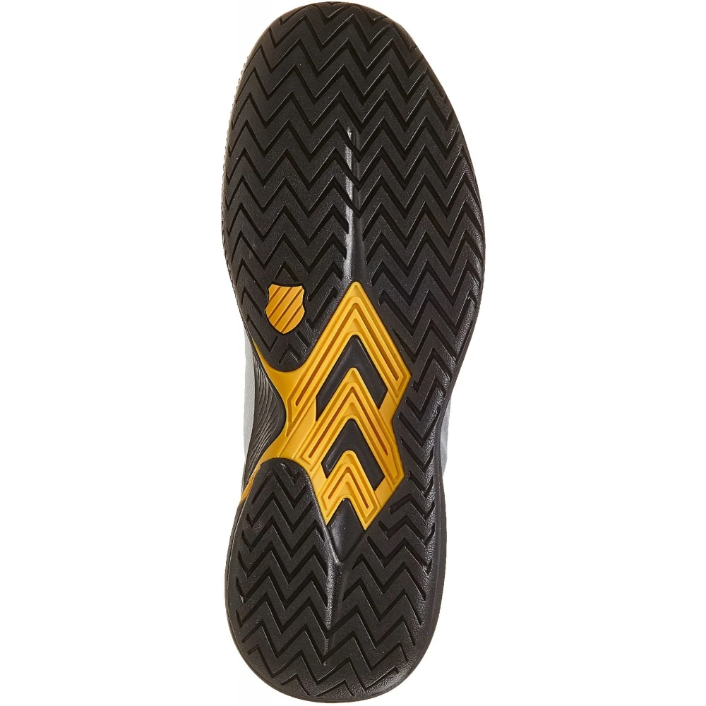 K-Swiss Men’s Ultrashot Team Tennis Shoes (White/Moonless Night/Amber Yellow) - Image 3