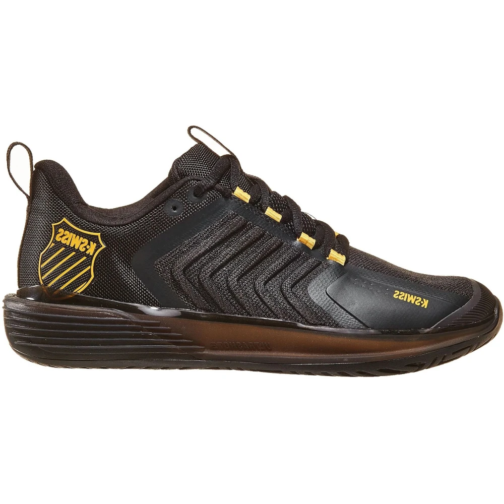 K-Swiss Men’s Ultrashot 3 Herringbone Bottom Clay Court Tennis Shoes (Moonless Night/Amber Yellow) 1 K-Swiss Men’s Ultrashot 3 Herringbone Bottom Clay Court Tennis Shoes (Moonless Night/Amber Yellow)