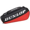 Dunlop CX Club 3 Racquet Tennis Bag (Black/Red)