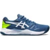 Asics Men’s Gel Challenger 13 Clay Court Tennis Shoes (Steel Blue/White)