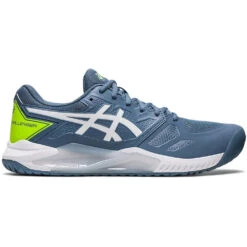 Asics Men’s Gel Challenger 13 Tennis Shoes (Steel Blue/White)