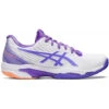 Asics Women’s Solution Speed FF 2 Tennis Shoes (White/Amethyst)