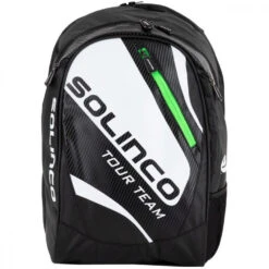 Solinco Tour Tennis Backpack (Black/White) -Pro Swing Shop 1920138 Solinco Tour Tennis Backpack Black White a 1000 1000
