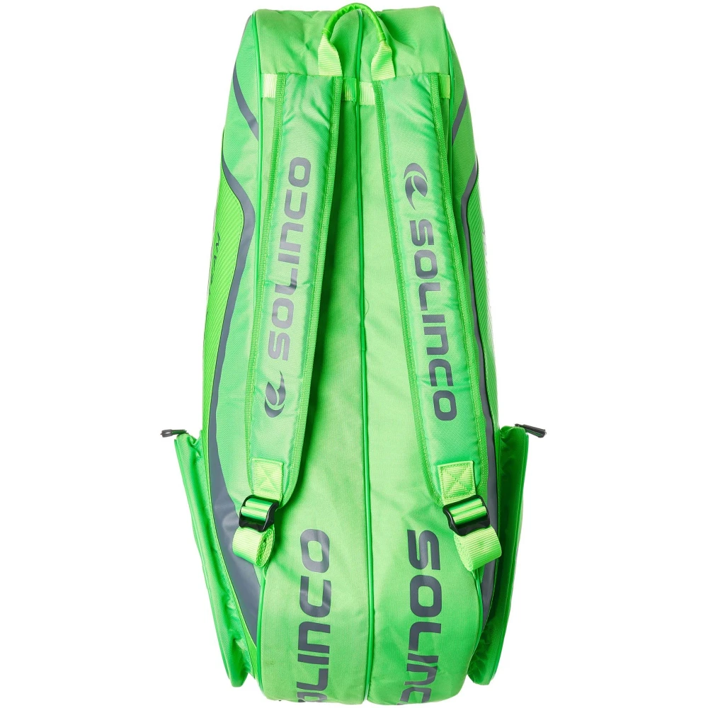 Solinco Tour 6 Pack Tennis Racquet Bag (Neon Green) - Image 3