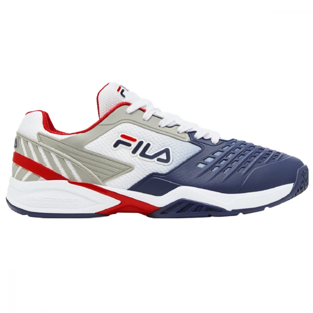Fila Men’s Axilus 2 Energized Tennis Shoes (White/Navy/Red) 1 Fila Men’s Axilus 2 Energized Tennis Shoes (White/Navy/Red)