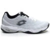 Lotto Men’s Mirage 300 II Speed Tennis Shoes (White/Black/Vapor Gray)