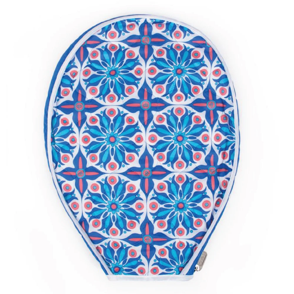 Cinda B Tennis Racquet Cover (Royal Bonita) 1 Cinda B Tennis Racquet Cover (Royal Bonita)