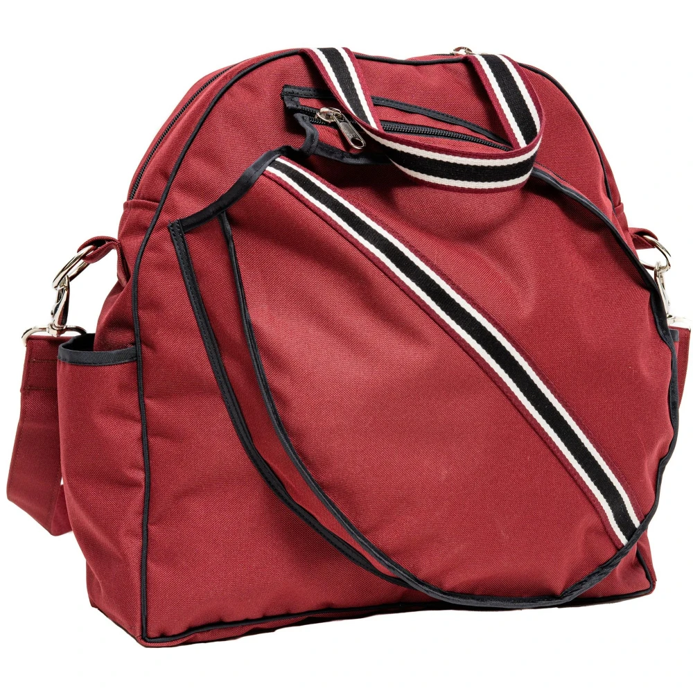 Cinda B BFab Tennis Tote (Burgundy) 2 Cinda B BFab Tennis Tote (Burgundy) - Image 2