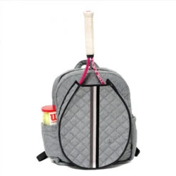 Cinda B Tennis Backpack (Heather Grey) 5 Cinda B Tennis Backpack (Heather Grey) -Pro Swing Shop 266404 CindaB Tennis Backpack Heather Grey front 1000 1000