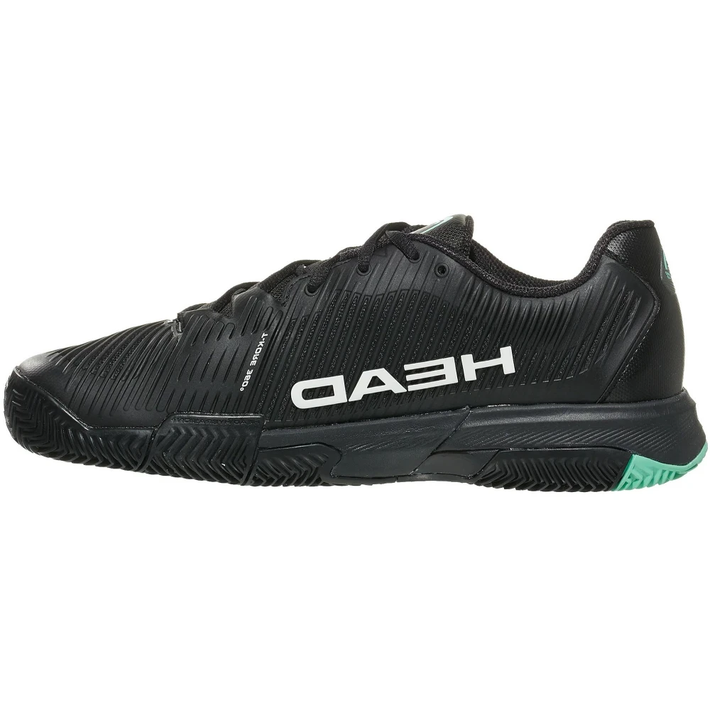 Head Men’s Revolt Pro 4.0 Clay Court Tennis Shoes (Black/Teal) 2 Head Men’s Revolt Pro 4.0 Clay Court Tennis Shoes (Black/Teal) - Image 2