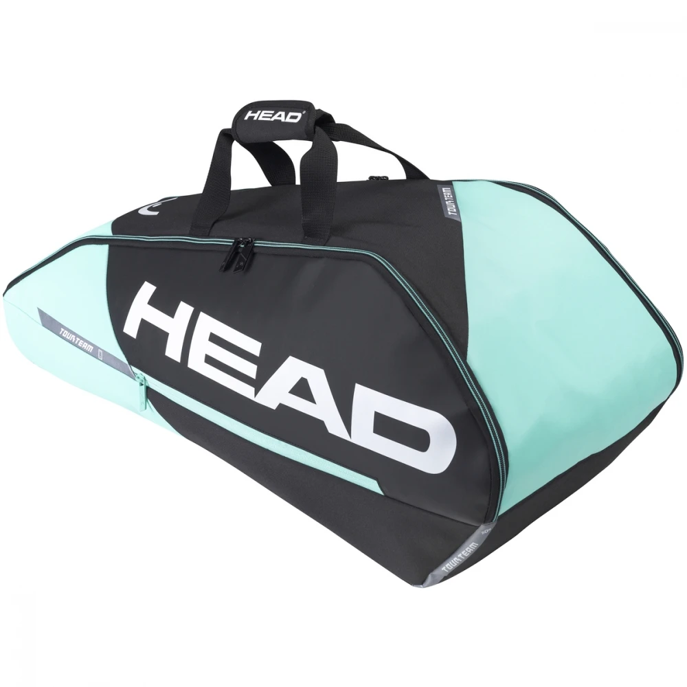 Head Tour Team 6R Combi Tennis Bag (Black/Mint) 1 Head Tour Team 6R Combi Tennis Bag (Black/Mint)