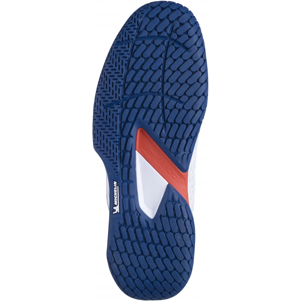 Babolat Men’s Propulse Fury 3 All Court Tennis Shoes (White/Estate Blue/Red) 3 Babolat Men’s Propulse Fury 3 All Court Tennis Shoes (White/Estate Blue/Red) - Image 3