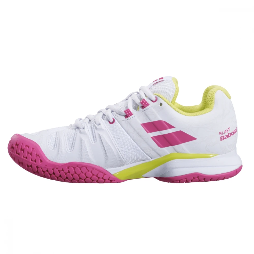 Babolat Women’s Propulse Blast All Court Tennis Shoes (White/Red Rose) 2 Babolat Women’s Propulse Blast All Court Tennis Shoes (White/Red Rose) - Image 2