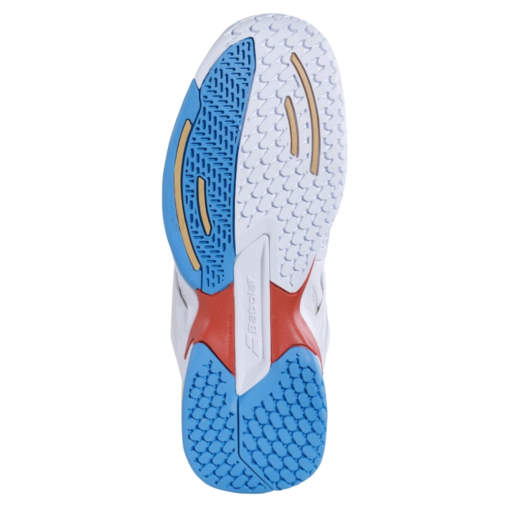 Babolat Junior Propulse All Court Tennis Shoe (White/Diva Blue) 3 Babolat Junior Propulse All Court Tennis Shoe (White/Diva Blue) - Image 3