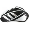 Adidas Tour 12 Racquet Tennis Bag (Black/White/Silver)