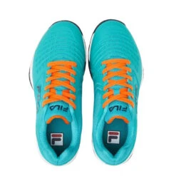 Fila Women’s Axilus 2 Energized Tennis Shoes (Ceramic/Vibrant Orange/Maritime Blue) -Pro Swing Shop 5TM01736 441 Fila Womens Axilus 2 Energized Tennis Shoes Ceramic Vibrant Orange Maritime Blue Top2 1000 1000