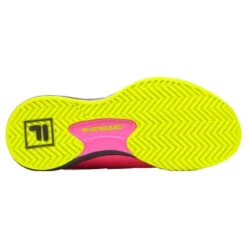 Fila Women’s Speedserve Energized Tennis Shoes (Pink/Safety Yellow/Black) -Pro Swing Shop 5TM01779 656 fila womens speedserve energized tennis shoes pink safety yellow black sole 1000 1000