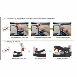 Tourna 700-ES Electric Stringing Machine -Pro Swing Shop 700 ES Tourna Electric Stringing Machine downpressedclamp2 1000 1000