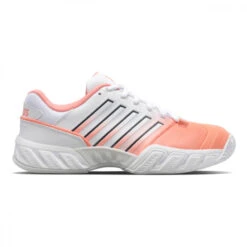 K-Swiss Juniors Bigshot Light 4 Tennis Shoes (Peach Amber/White/Asphalt)