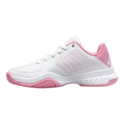 K-Swiss Women’s Court Express Tennis Shoes (White/Sea Pink) -Pro Swing Shop 95443 959 K Swiss Womens Court Express Tennis Shoes White Sea Pink b 1000 1000