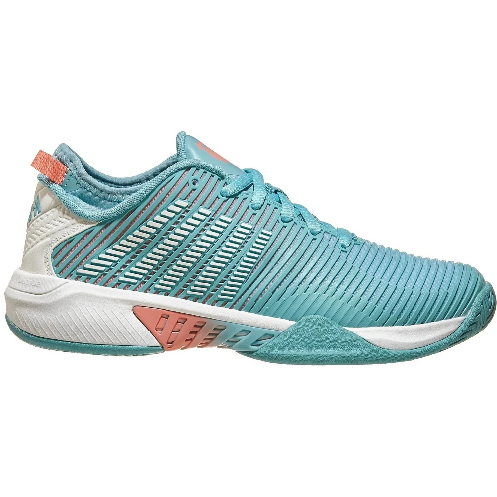 K-Swiss Women’s Hypercourt Supreme Tennis Shoes (Nile Blue/Blanc De Blanc/Desert Flower) 1 K-Swiss Women’s Hypercourt Supreme Tennis Shoes (Nile Blue/Blanc De Blanc/Desert Flower)