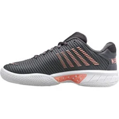 K-Swiss Women’s Hypercourt Express 2 2E Tennis Shoes (Asphalt/White/Peach Amber) -Pro Swing Shop 96807 009 K Swiss Womens Hypercourt Express 2 2E Tennis Shoes Asphalt White Peach Amber 1 1000 1000