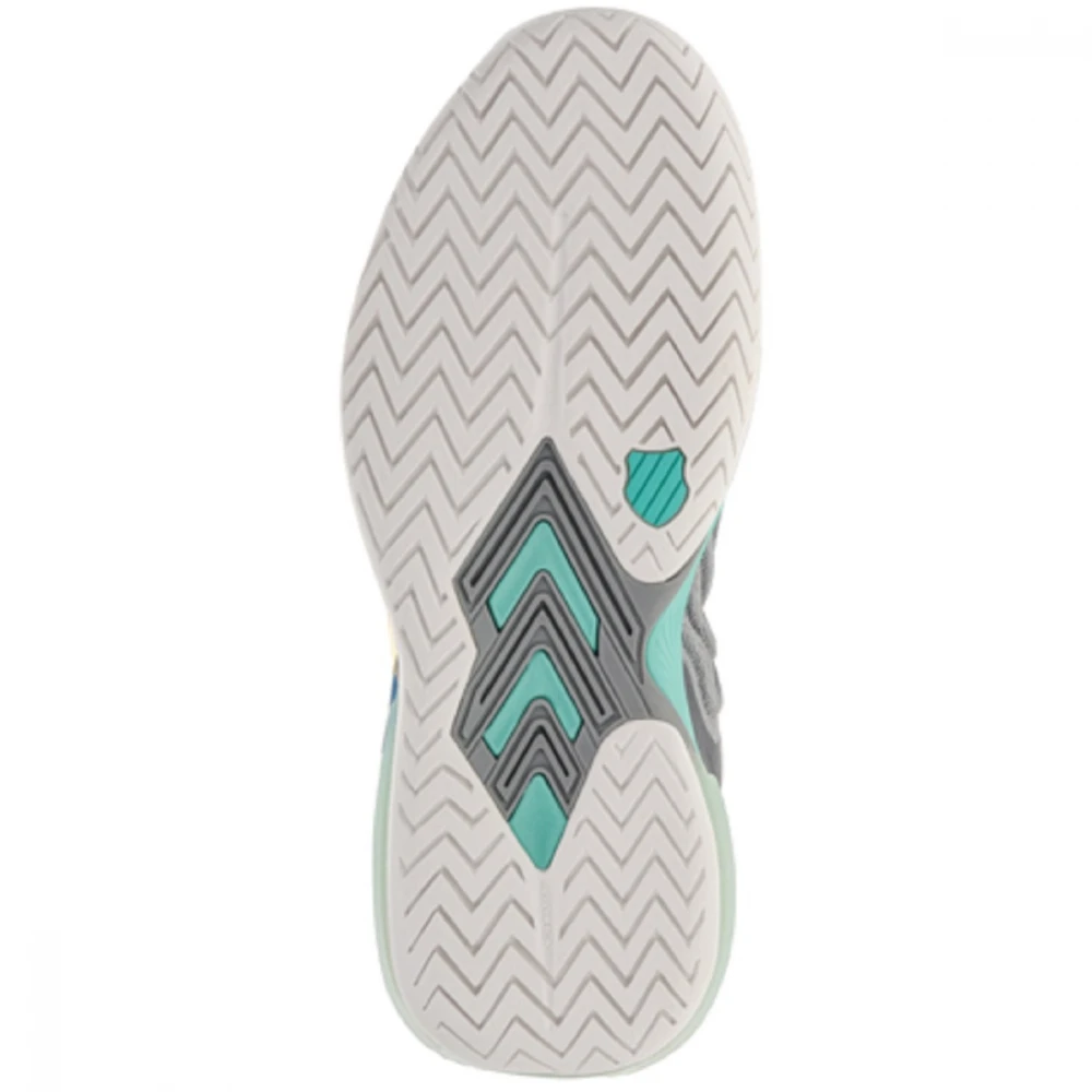 K-Swiss Women’s Ultrashot 3 Tennis Shoes (Alloy/Brilliant White/Turquoise) 3 K-Swiss Women’s Ultrashot 3 Tennis Shoes (Alloy/Brilliant White/Turquoise) - Image 3