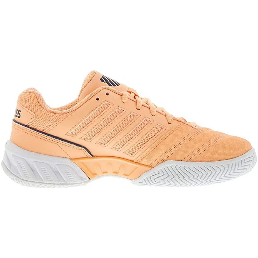 K-Swiss Women’s Bigshot Light 4 Tennis Shoes (Peach Nectar/Greystone/White)