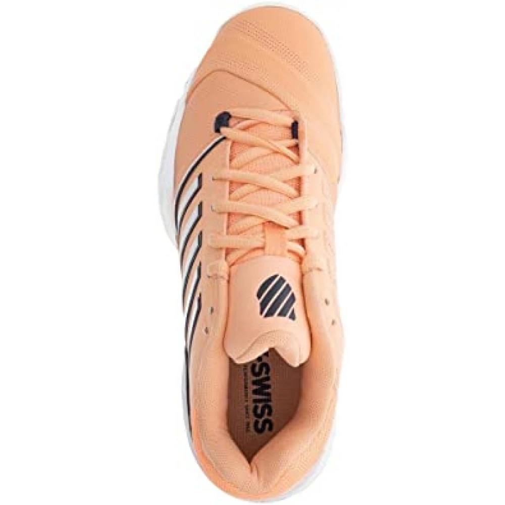 K-Swiss Women’s Bigshot Light 4 Tennis Shoes (Peach Nectar/Greystone/White) - Image 3