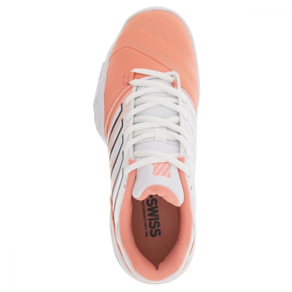 K-Swiss Women’s Bigshot Light 4 Tennis Shoes (Peach Amber/White/Asphalt) - Image 3