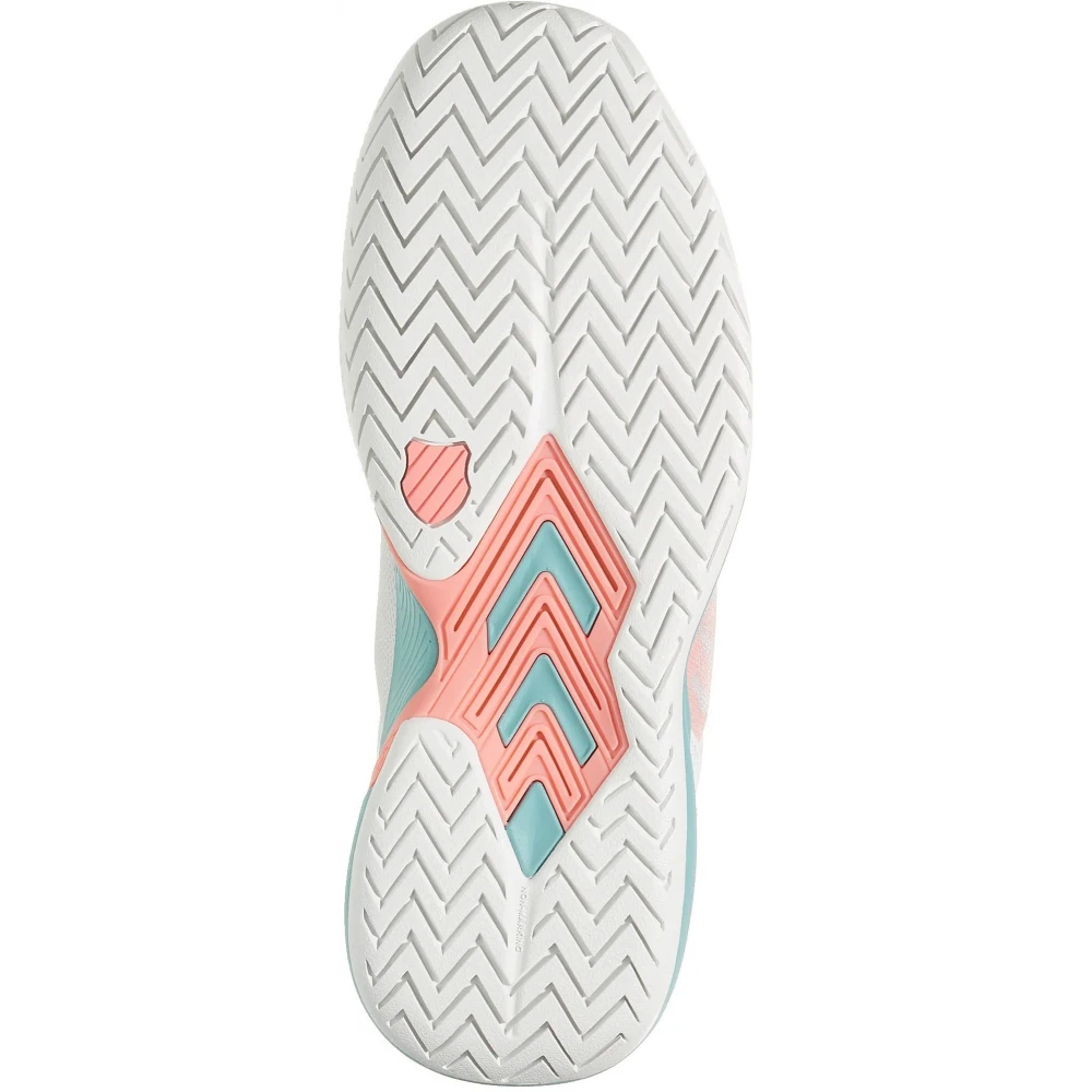 K-Swiss Women’s Ultrashot Team Tennis Shoes (Blanc De Blanc/Nile Blue/Desert Flower) 3 K-Swiss Women’s Ultrashot Team Tennis Shoes (Blanc De Blanc/Nile Blue/Desert Flower) - Image 3