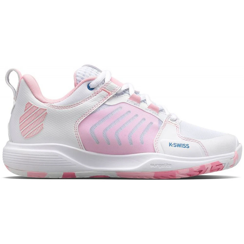 K-Swiss Women’s Ultrashot Team Tennis Shoes (White/Orchid Pink/Star Sapphire) 1 K-Swiss Women’s Ultrashot Team Tennis Shoes (White/Orchid Pink/Star Sapphire)