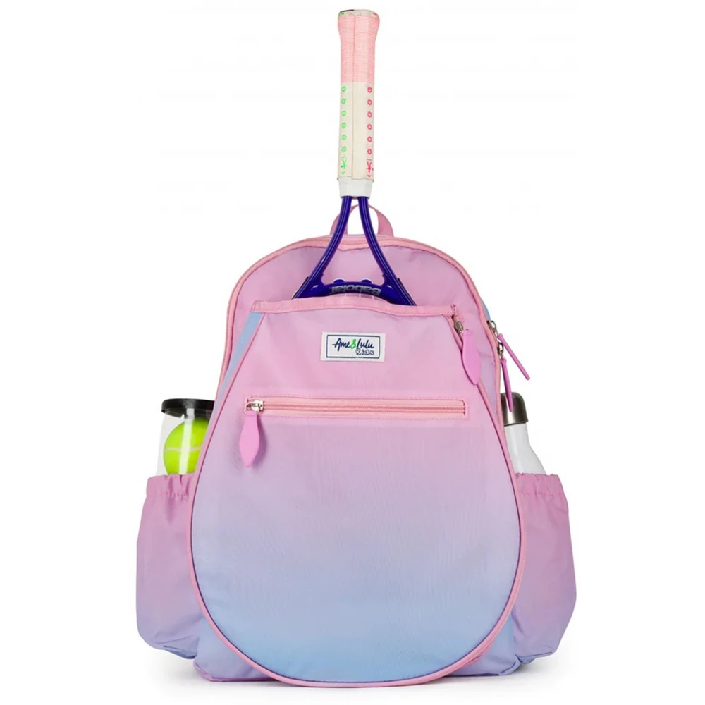 Ame & Lulu Big Love Tennis Backpack (Pink Blue Sorbet)