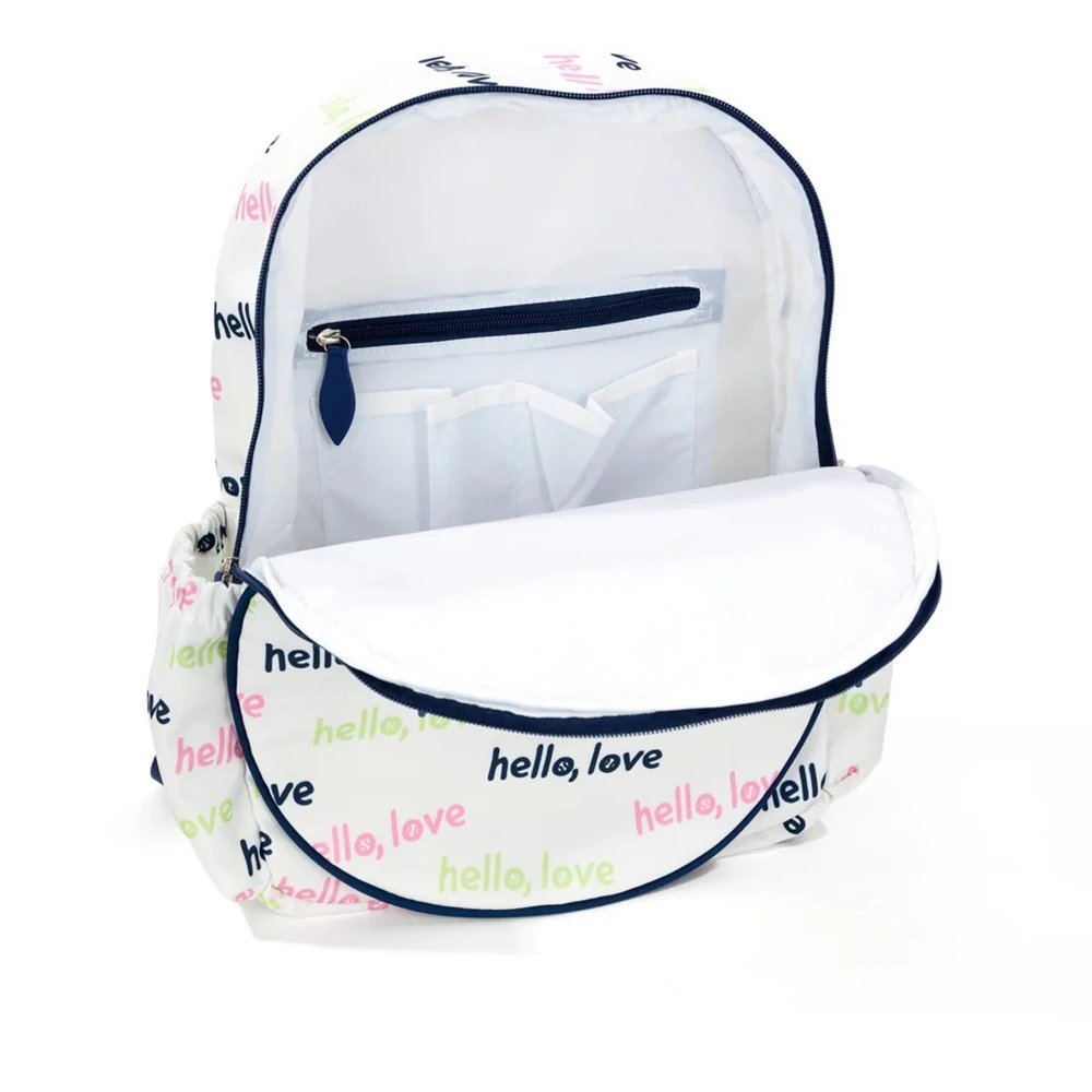 Ame & Lulu Big Love Tennis Backpack (Hello Love) 2 Ame & Lulu Big Love Tennis Backpack (Hello Love) - Image 2