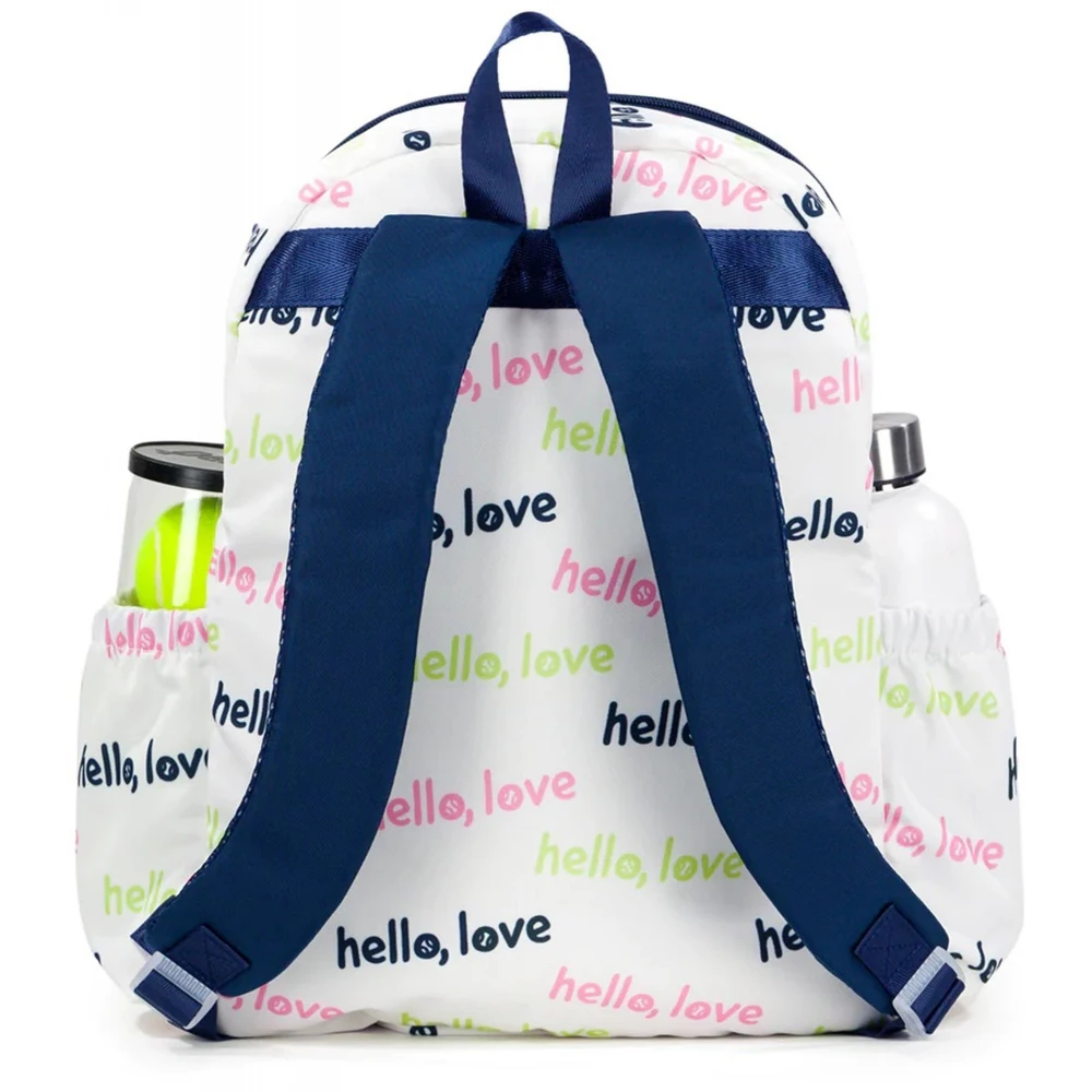 Ame & Lulu Big Love Tennis Backpack (Hello Love) 3 Ame & Lulu Big Love Tennis Backpack (Hello Love) - Image 3