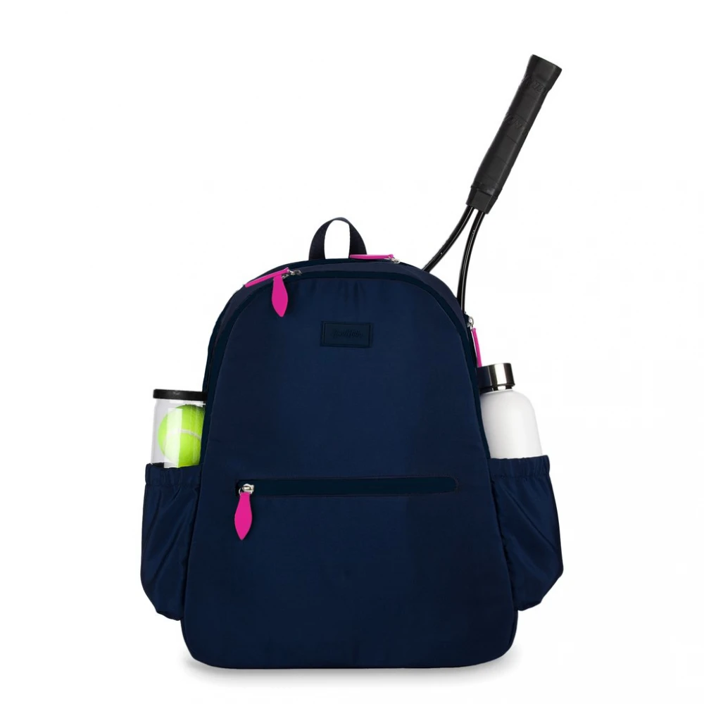 Ame & Lulu Courtside Tennis Backpack 2.0 (Navy/Pink)