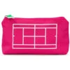 Ame & Lulu Everyday Tennis Pouch (Hot Pink Lawn Tennis)