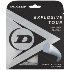 Dunlop Explosive Tour Silver 17g Tennis String (Set)