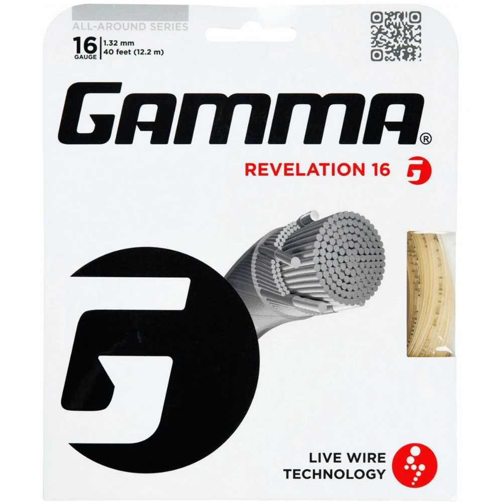 Gamma Live Wire Revelation 16 Tennis String (Set) 1 Gamma Live Wire Revelation 16 Tennis String (Set)