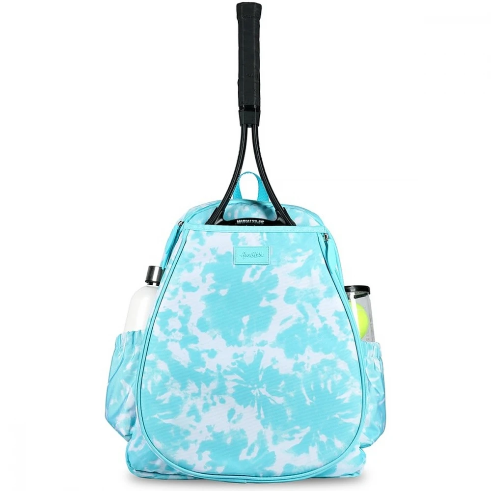 Ame & Lulu Game On Tennis Backpack (Aqua Tie Dye) 1 Ame & Lulu Game On Tennis Backpack (Aqua Tie Dye)