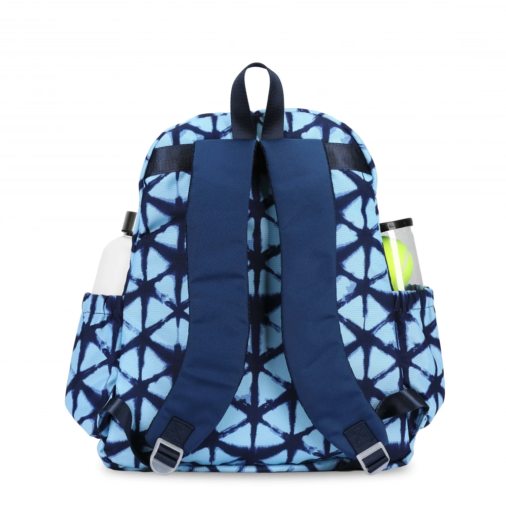 Ame & Lulu Game On Tennis Backpack (Blue Shibori) - Image 2