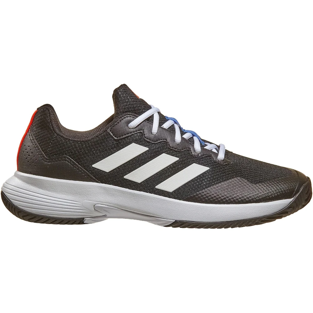 Adidas Men’s GameCourt 2 Tennis Shoes (Core Black/Cloud White/Solar Red) 1 Adidas Men’s GameCourt 2 Tennis Shoes (Core Black/Cloud White/Solar Red)