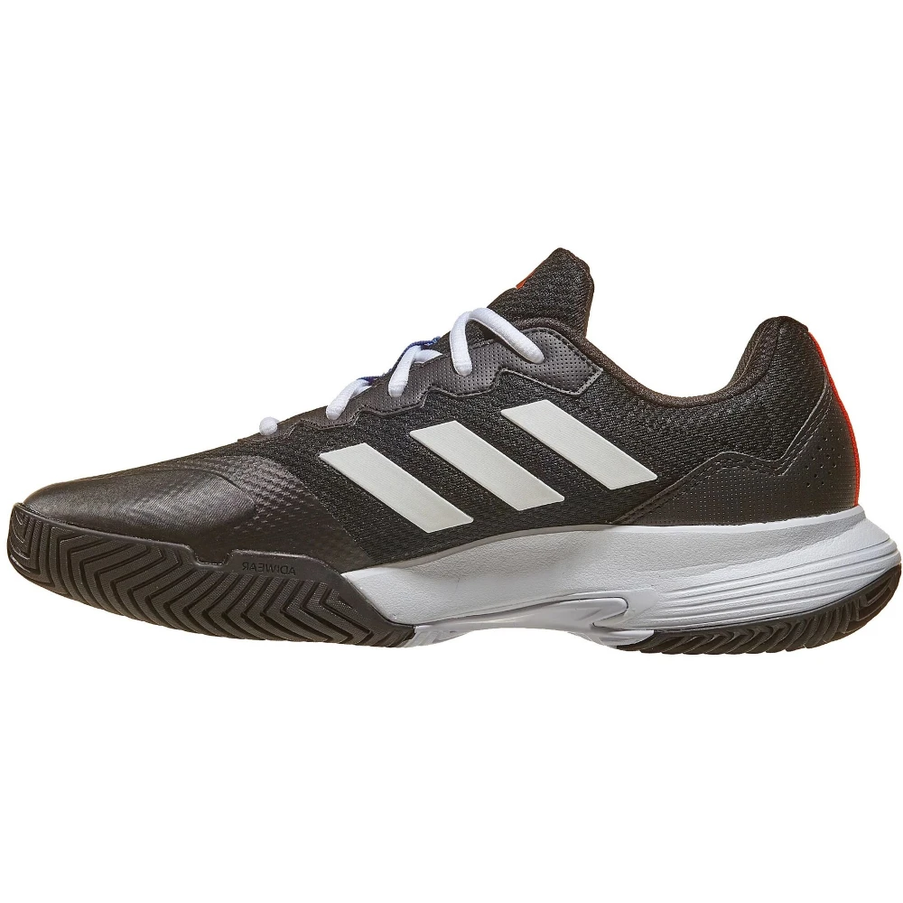 Adidas Men’s GameCourt 2 Tennis Shoes (Core Black/Cloud White/Solar Red) 2 Adidas Men’s GameCourt 2 Tennis Shoes (Core Black/Cloud White/Solar Red) - Image 2