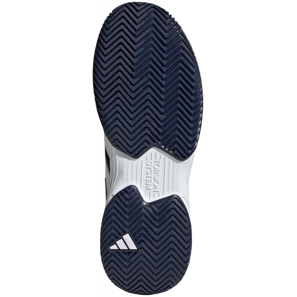Adidas Men’s CourtJam Control Tennis Shoes (Team Navy Blue/Cloud White/Cloud White) - Image 3