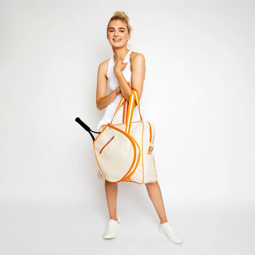 Ame & Lulu Hamptons Tennis Tour Bag (Clementine) 3 Ame & Lulu Hamptons Tennis Tour Bag (Clementine) - Image 3