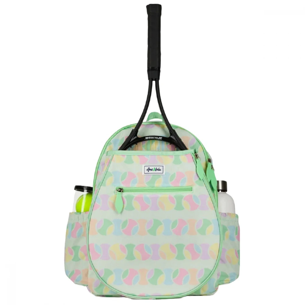 Ame & Lulu Junior Love Tennis Backpack (Cotton Candy) 1 Ame & Lulu Junior Love Tennis Backpack (Cotton Candy)