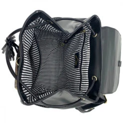 NiceAces Women’s Sara Handmade Vegan Leather Tennis Backpack (Black) -Pro Swing Shop SRBPBLK Nice Aces Womens SARA Tennis Backpack Black c 1000 1000