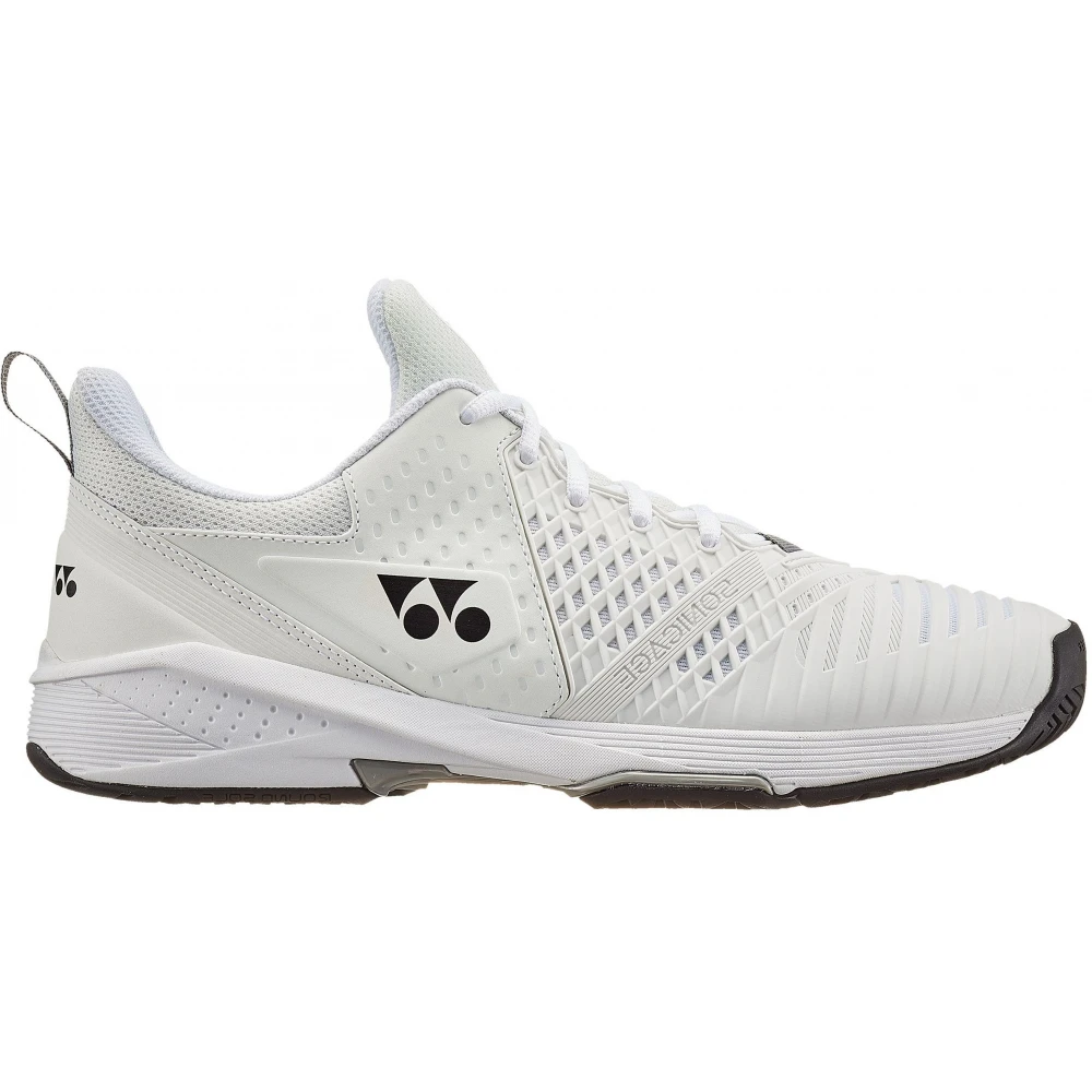 Yonex Unisex Power Cushion Sonicage 3 Wide Tennis Shoes (White/Black) 1 Yonex Unisex Power Cushion Sonicage 3 Wide Tennis Shoes (White/Black)